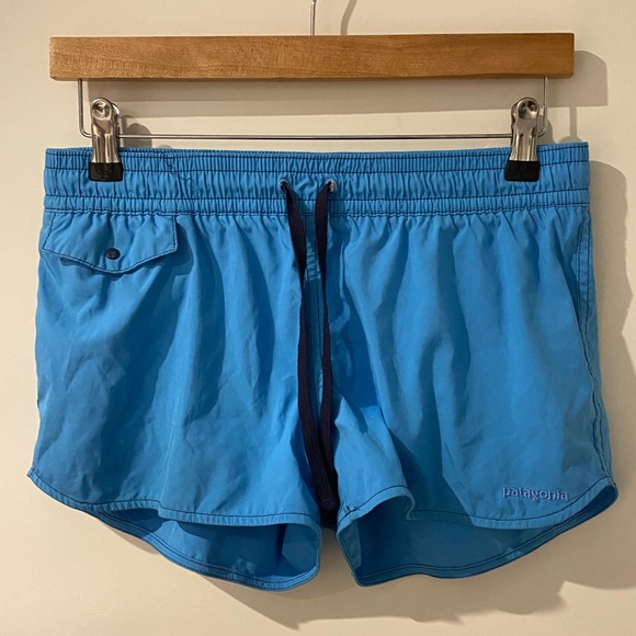 Patagonia Pants - Patagonia ➰ ladies blue draw string board shorts s4